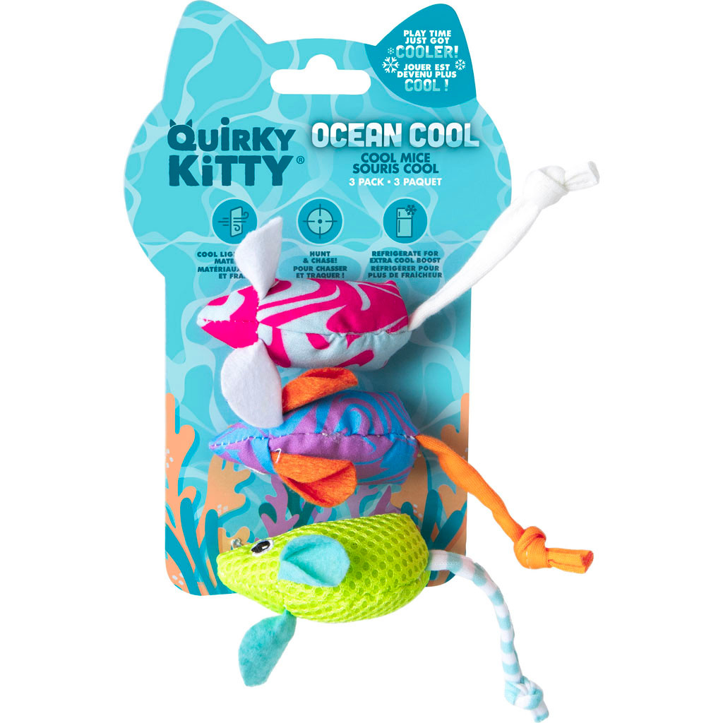 QUIRKY KITTY FELINE FITNESS CAT TOY | 3 PC | 685005 - Bradley