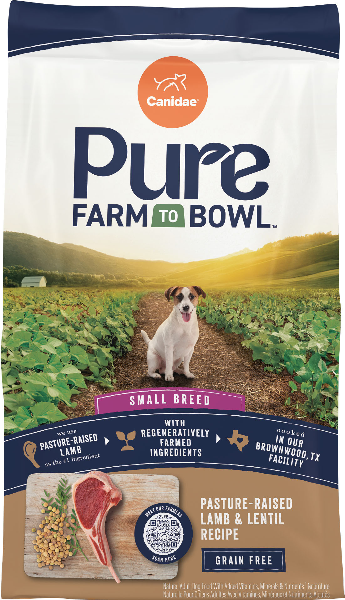 PURE FARM TO BOWL SMALL BREED GRAIN FREE DOG FOOD | LAMB | 4 LB