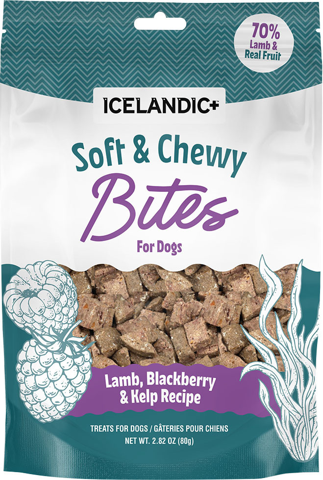 ICELANDIC+ SOFT & CHEWY BITES FOR CATS | TROUT/RASPBERRY | 1.8 OZ