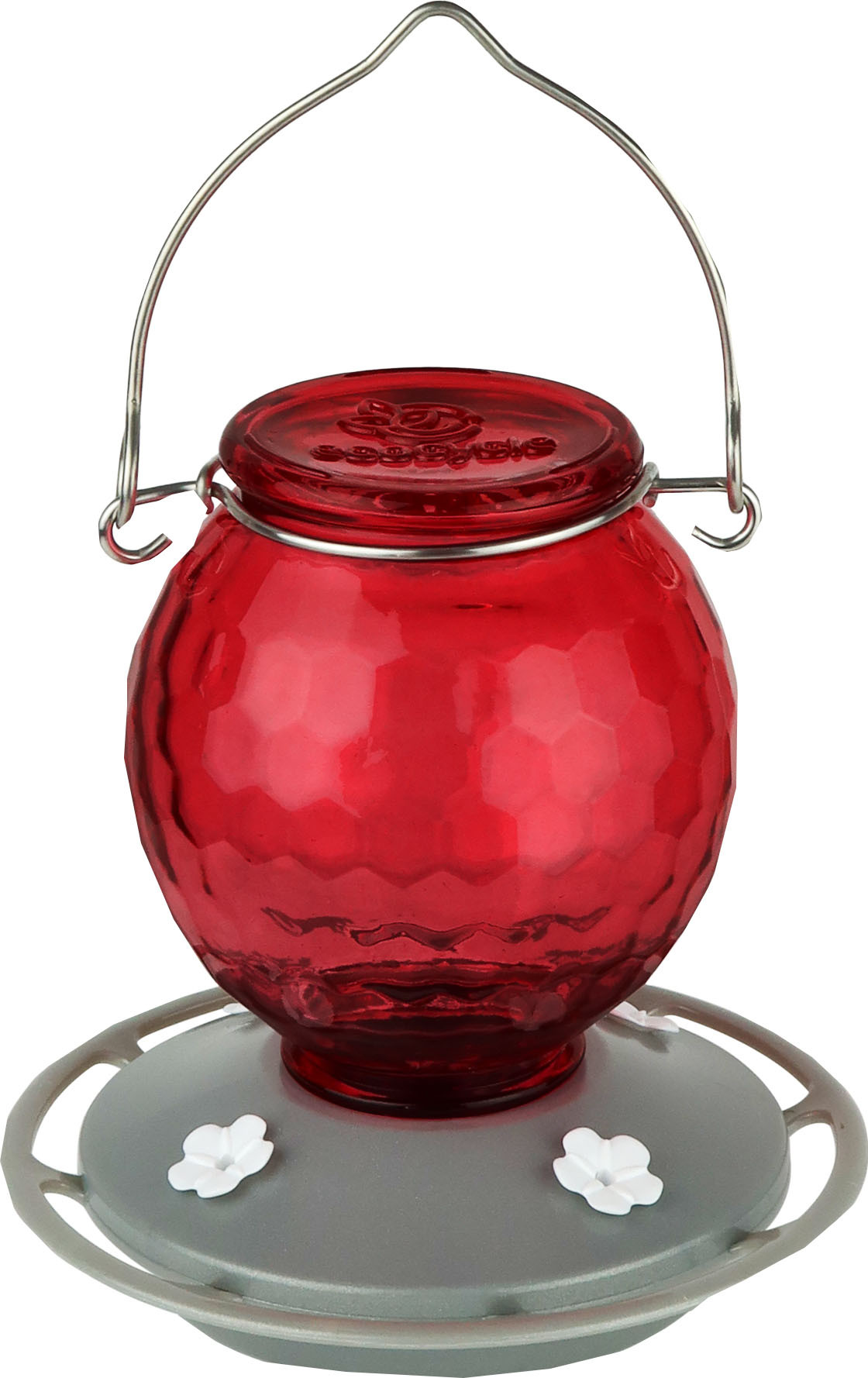 LIMITED EDITION EGGPICNIC METAL HUMMINGBIRD FEEDER | RED | 16 OZ