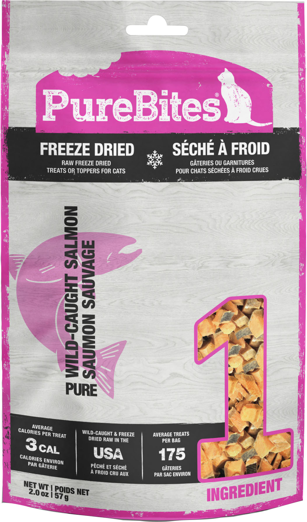 PUREBITES FREEZE DRIED CAT TREATS | SALMON | 2 OZ | 067353
