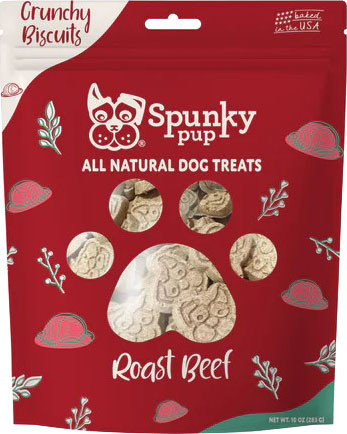 SPUNKYPUP ROAST BEEF BISCUITS FOR DOGS | ROAST BEEF | 10 OZ