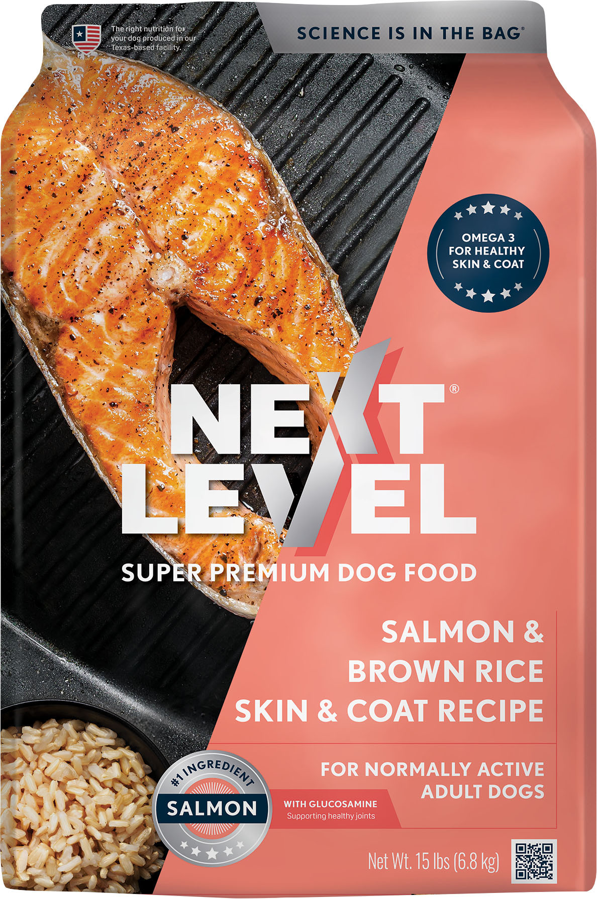 NEXT LEVEL NORMALLY ACTIVE DOG FOOD | LAMB/BROWN RICE | 15 LB