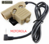 Tomtac U94 Ptt Tan 2 Way Radio Switch Sordins Comtac Motorola 1 Pin Push