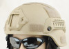 Mich Helmet With Rails Tactical Tan Sand De Fibreglass Uk