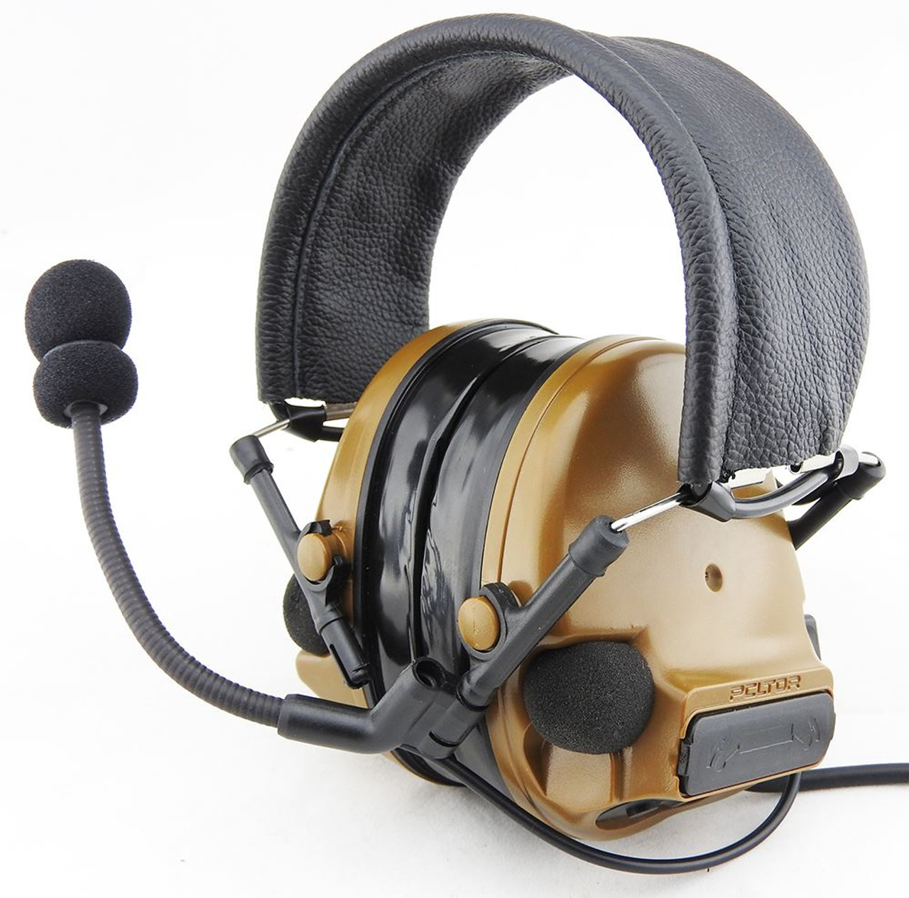 Tomtac Comtac Iii 3 Headset Mic Boom Radio Peltor Design Tan Left Right