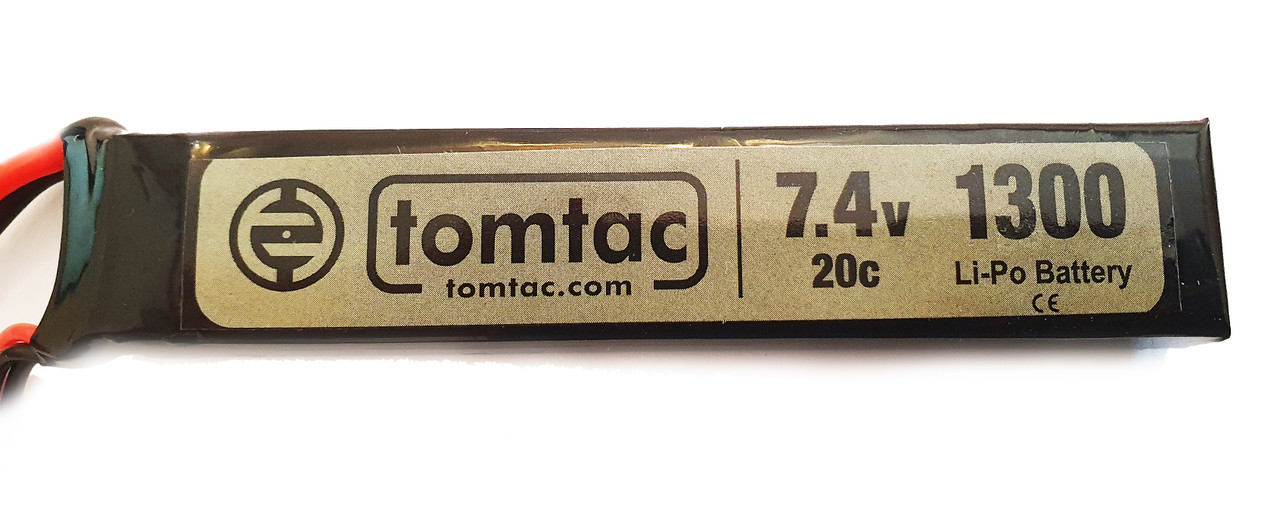 Battery 7.4V 20C 1300 Mah  Lipo Mini Tamiya Tomtac Small Mini 105mm Long