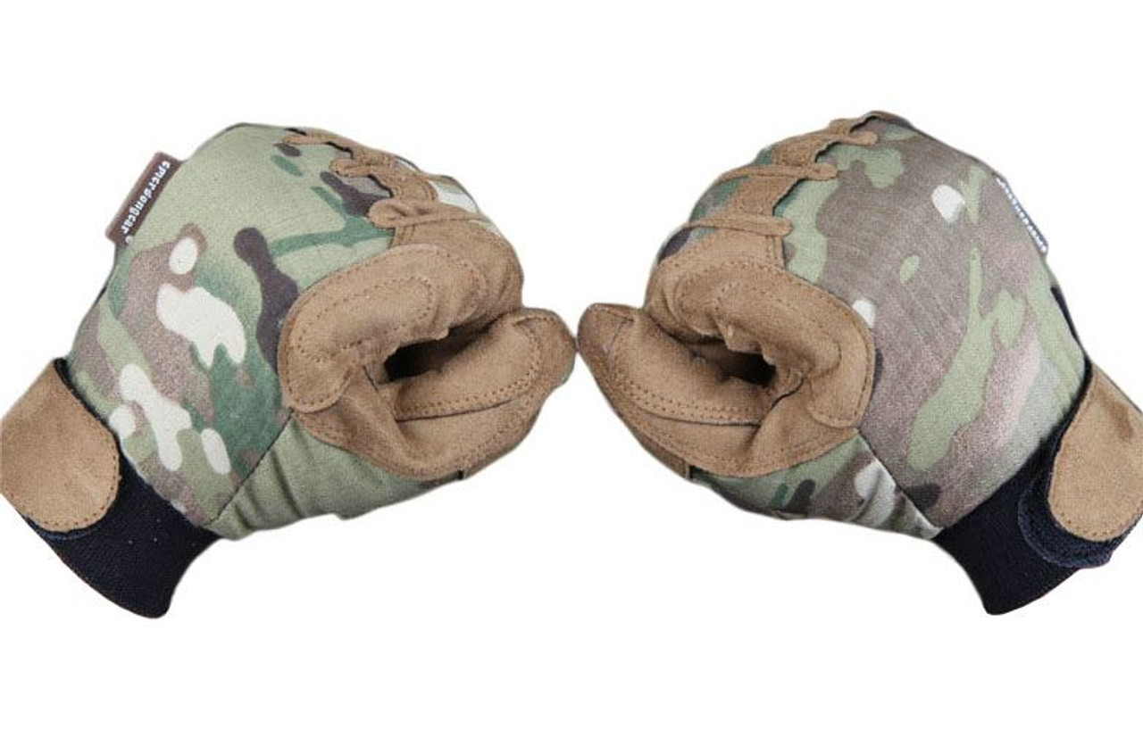 Military Padded Vented Cordura Camo Gloves Multicam Mtp Small