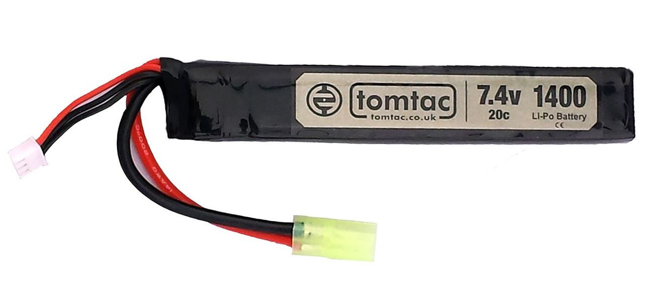 Battery 7.4V 20C 1400 Mah  Lipo Mini Tamiya Tomtac