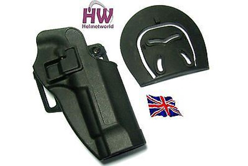 Cqc Serpa Pistol Belt Hard Holster For Beretta 92 / 96 Black Uk