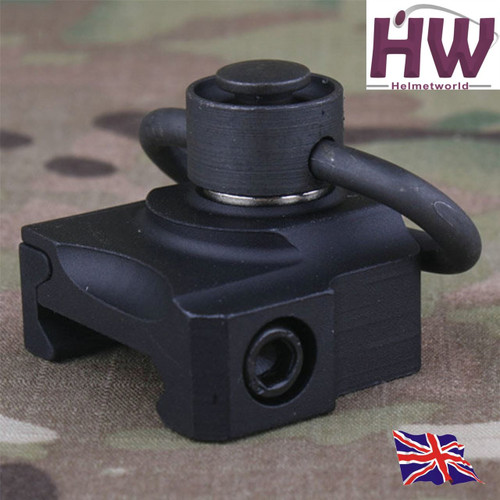 Qd Quick Detach Single Point Metal Sling Mount Ris Rail Black Uk