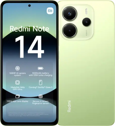 REDMI NOTE 14 4G DS 6/128GB LIME GREEN