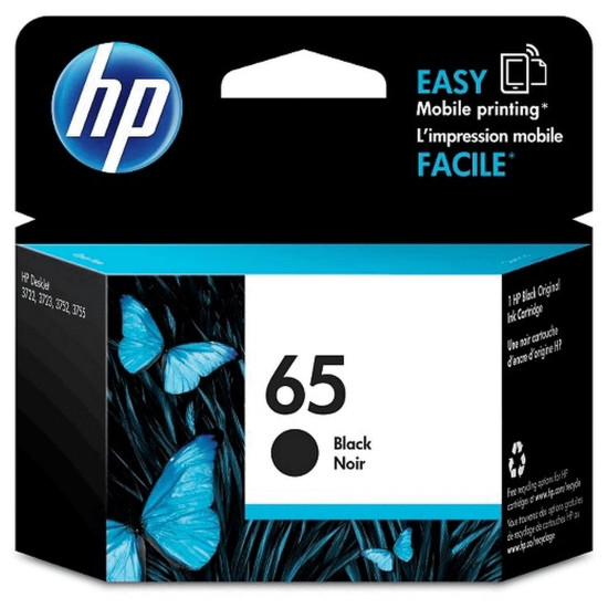 HP 65 Black Ink N9K02AA