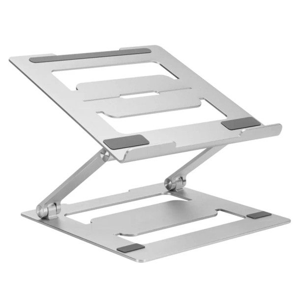 Tixx NBS-01 Premium Step-less Adjustable Laptop Riser, Silver