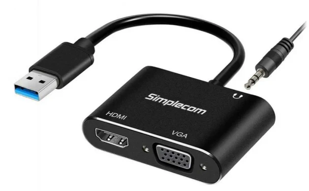 Simplecom DA316A USB to HDMI + VGA 