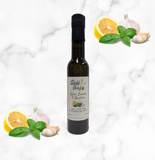 House Blend - Garlic, Lemon, Basil Infused Oil