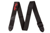 Fender 2" Black Poly Strap w/ Red Fender® Logo