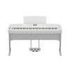 Yamaha DGX670WH Portable Grand Piano Keyboard - Stand and Triple Pedal Included