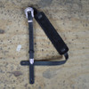 Colonial Leather Black 50’s Style Leather Guitar Strap