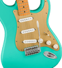 Squier 40th Anniversary Stratocaster®, Vintage Edition, Maple Fingerboard, Gold Anodized Pickguard, Satin Seafoam Green