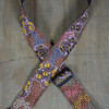 Colonial Leather Aboriginal Art Guitar Strap - Honey Ants