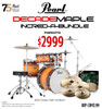 Pearl Decade Maple 22" Fusion Plus 5-Piece Drum Kit with Hardware & Cymbals - Classic AmBurst