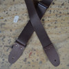 Colonial Leather 2″ Brown Soft Leather Slide Adjustable Guitar Strap