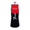 Fender "Exploded Logo" Large Crew Socks in Black - 3-Pair (Perris Licensed)