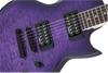 Jackson JS Series Monarkh SC JS22Q, Amaranth Fingerboard, Transparent Purple Burst
