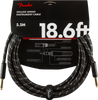 Fender Deluxe Series Instrument Cable, Straight/Straight, 18.6', Black Tweed