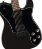 Squier FSR Affinity Series Telecaster Deluxe, Black Hardware, Matching Headstock, Metallic Black