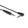 Hosa CSS-103R Balanced Interconnect Cable 1/4" TRS to RA 1/4" TRS - 3ft