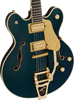 Gretsch Broadkaster LX Center Block with String-Thru Bigsby and Gold Hardware, Ebony Fingerboard, Cadillac Green