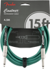 Fender Contour Instrument Cable, Sherwood Green, 15'