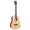 Cort Earth GO Mini with Gig Bag - Open Pore Natural
