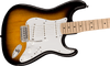 Squier Sonic Stratocaster, Maple Fingerboard, White Pickguard, 2-Color Sunburst