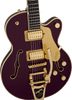 Gretsch Broadkaster Jr. LX Center Block with String-Thru Bigsby and Gold Hardware, Ebony Fingerboard, Blackberry