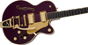 Gretsch Broadkaster Jr. LX Center Block with String-Thru Bigsby and Gold Hardware, Ebony Fingerboard, Blackberry