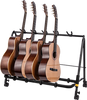 Hercules GS525B PLUS 5-Space Guitar Rack with Casters