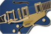 Gretsch G5655TG Electromatic® Center Block Jr. Single-Cut with Bigsby® and Gold Hardware, Laurel Fingerboard, Azure Metallic