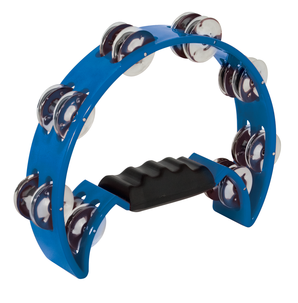Mano Percussion TMP11 Half Moon Tambourine - Blue (TMP11BL)