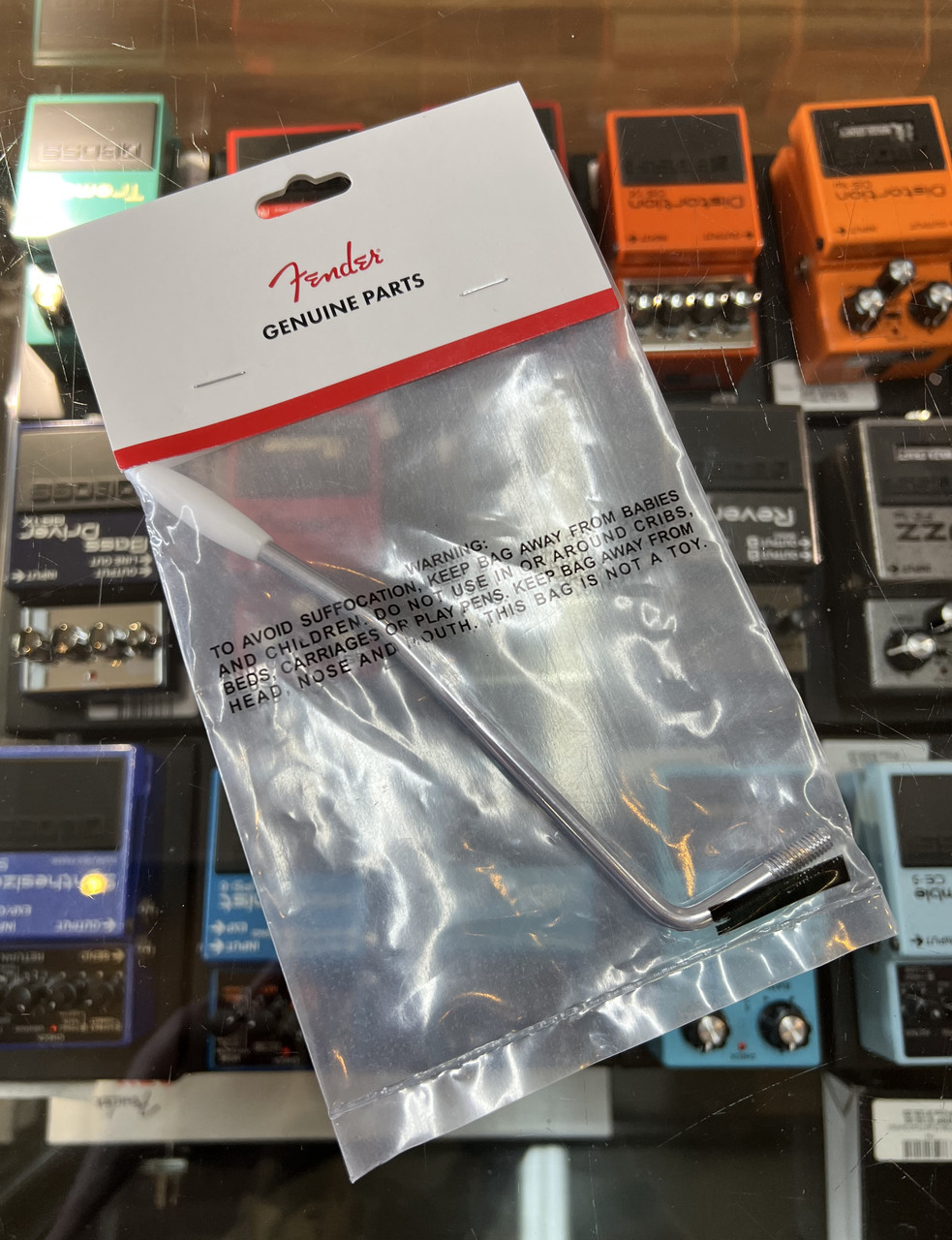 Leva Tremolo Fender Squier Standard Series - Originale, 6mm, Colore Cromo Con Punta Bianca - Foto 4