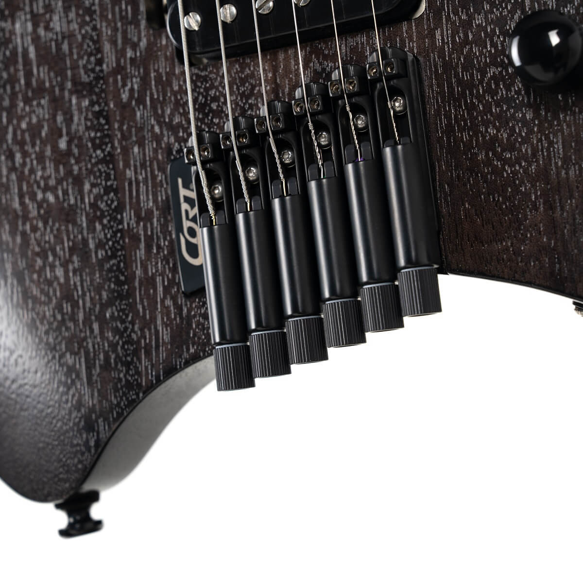 Cort Space G6MS Multiscale Headless Guitar with Gig Bag - Semi
