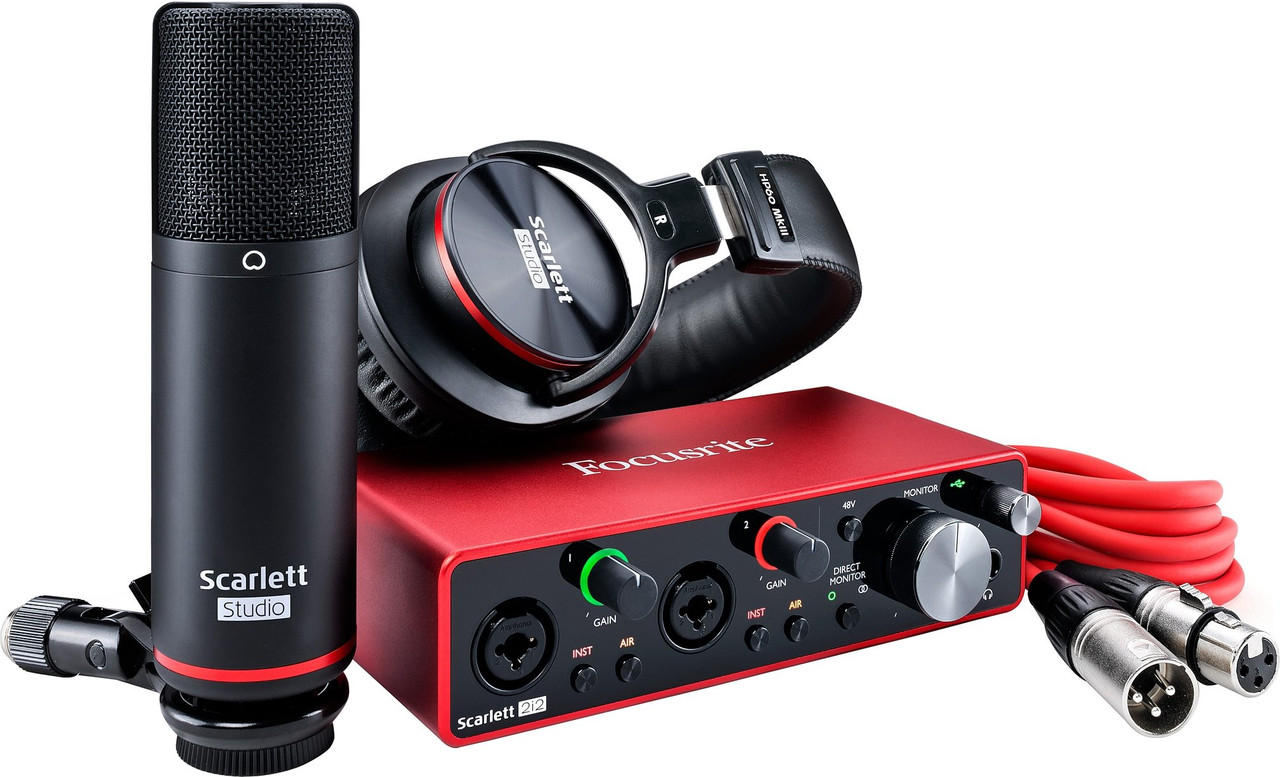 Focusrite 2i2 Studio 3rd Gen USB Audio Interface Pack (FOC-SC2I2STUDIOGEN3)