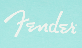 Fender® Spaghetti Logo T-Shirt, Daphne Blue, M