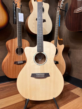 Cole Clark SAN1EC-LH-SMAH Left Handed Studio Grand Auditorium - Spruce Mahogany