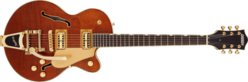 Gretsch Electromatic LTD Flame Okoume Broadkaster Jr. Single -Cut with Bigsby, Rosewood Fingerboard, Roundup Orange Gretsch Electromatic LTD Flame Okoume Broadkaster Jr. Single -Cut with Bigsby, Rosewood Fingerboard, Roundup Orange