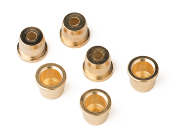 Fender American Series Telecaster Strings-Thru-Body String Ferrules, 6-Pack, Gold