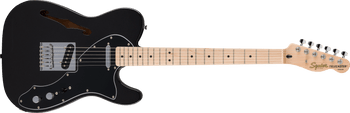 Squier FSR Limited Edition Affinity Series Telecaster Thinline, Metallic Black