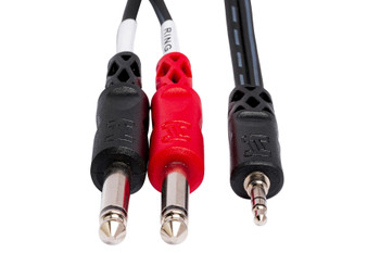 Hosa CMP-159 Stereo Breakout Cable 3.5mm TRS to Dual 1/4" TS - 10ft